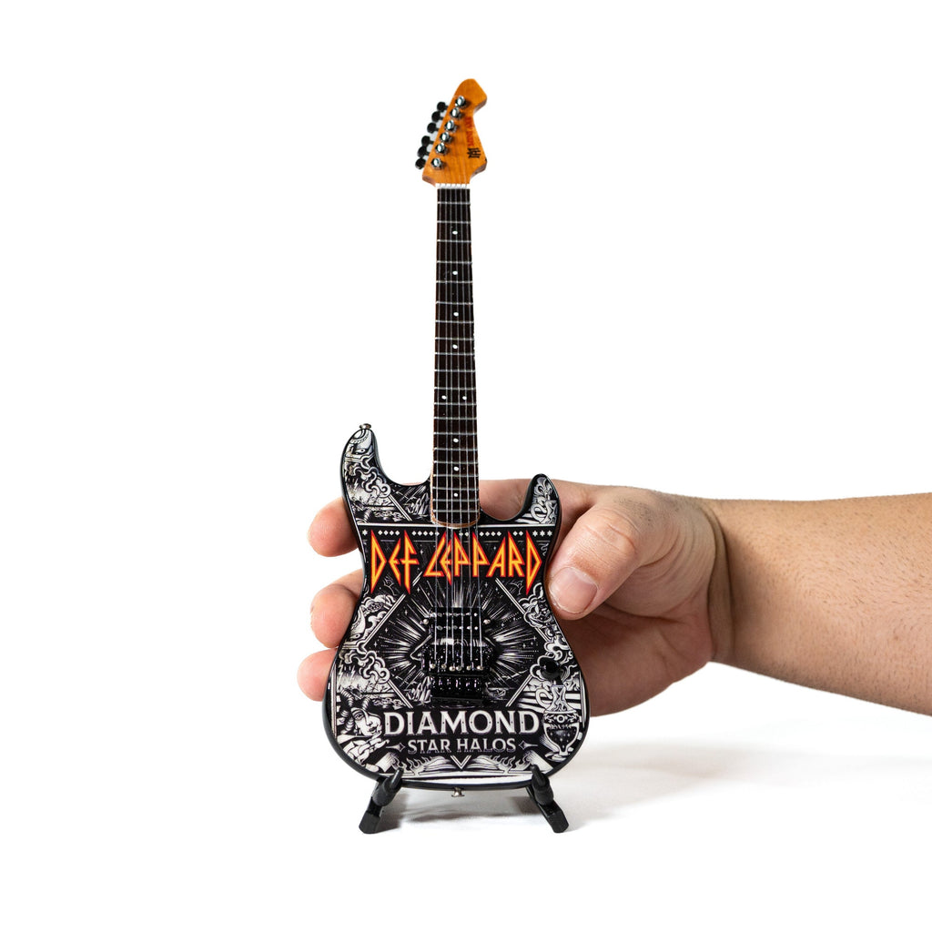 Def Leppard "Diamond" Collectible Miniature Guitar