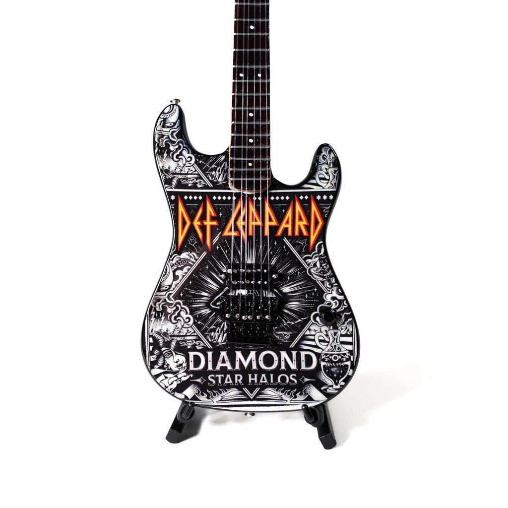 Def Leppard "Diamond" Collectible Miniature Guitar