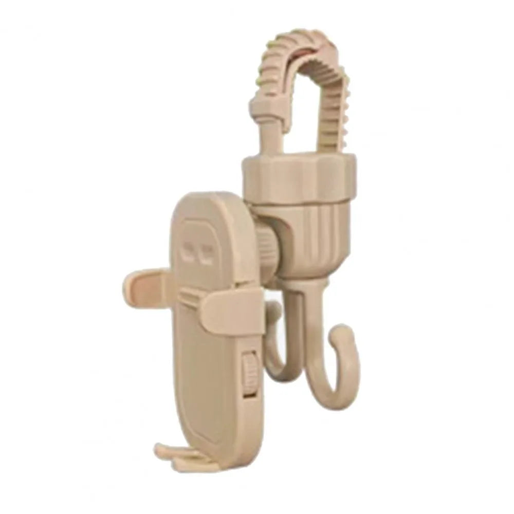 2-in-1 Baby Stroller Hooks Rotatable Stable Bicycle Hanging Double Hook Phone Support Detachable Adjustable Shopping Pram Hook
