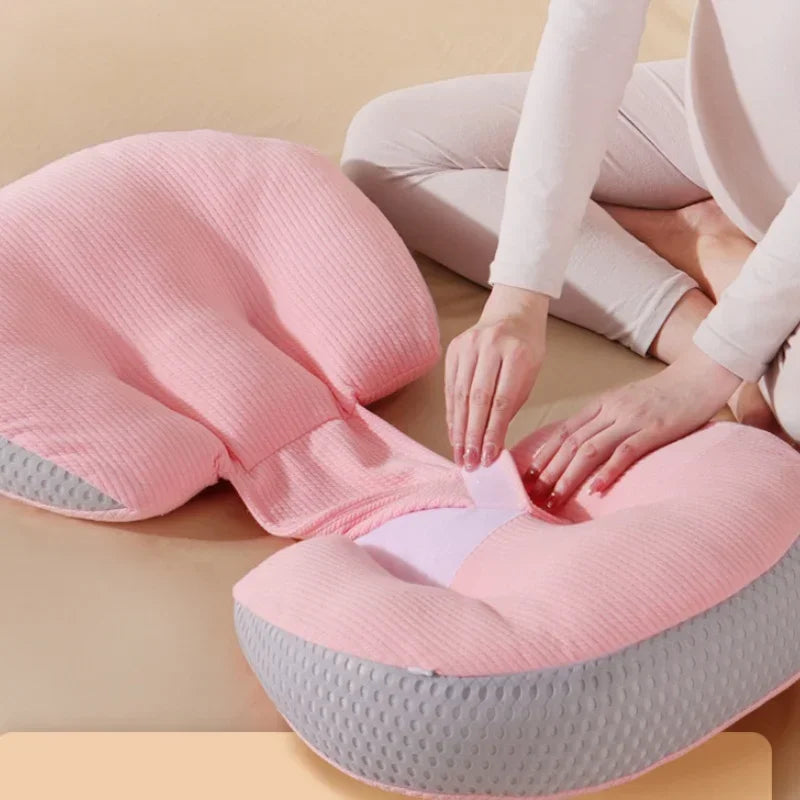 Pregnant Women Lumbar Pillow - Four Seasons Universal Waist Support & Protection U-Shaped Side Sleeping Pregnancy Cushion