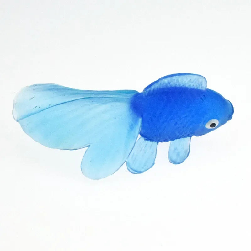 10Pcs Soft Rubber Goldfish Bath Toys – Mini Floating Fish for Toddlers