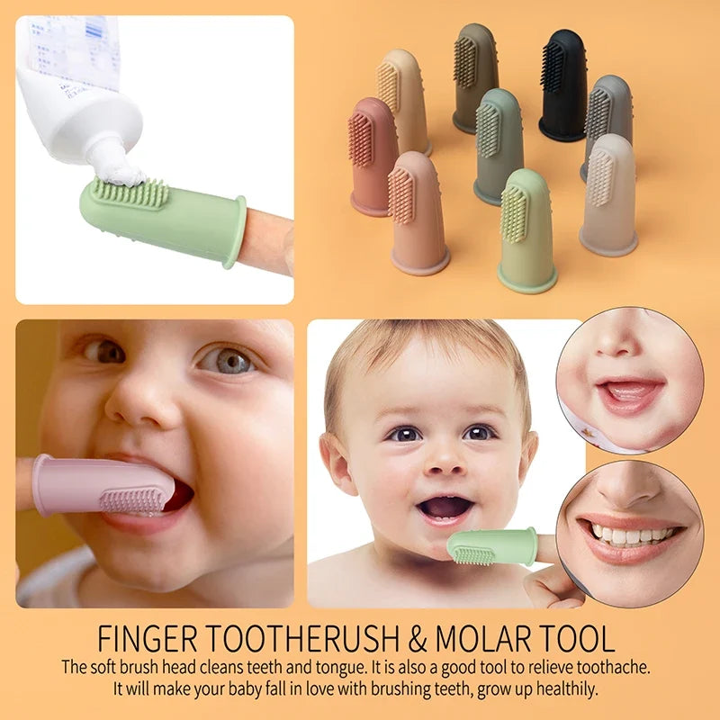 1PC Baby Soft Silicone Training Toothbrush - Baby Children Dental Oral Care Tooth Brush Tool for Infant