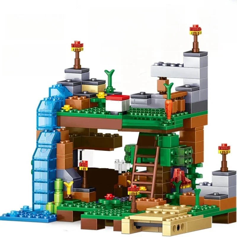 Big Country Village Special Edition Building Blocks – Compatible with Steve Action Figures, Creative Toy Inspired by Pixel World