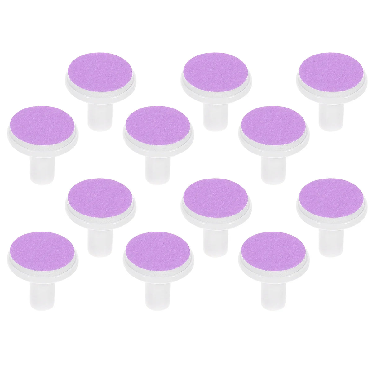 12 PCS Spare Grinding Head Accessories for Electric Baby Nail Polisher – File Pad Tools, Sanding Plastic Infant Pads & Scissors