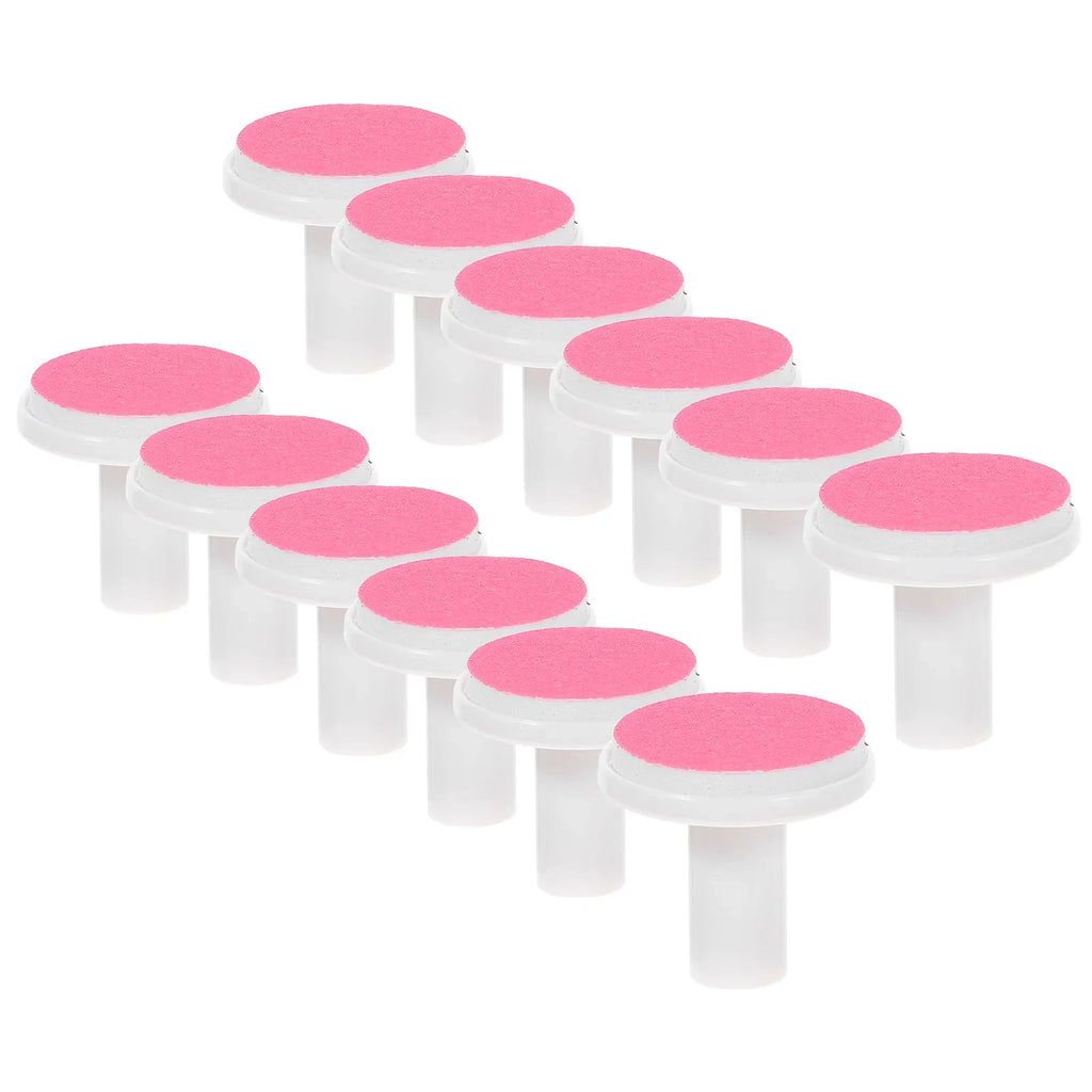 12 PCS Spare Grinding Head Accessories for Electric Baby Nail Polisher – File Pad Tools, Sanding Plastic Infant Pads & Scissors