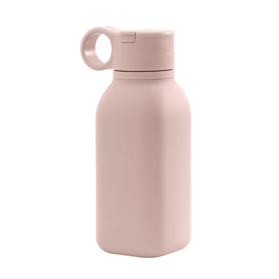 1PCS Baby Silicone Sports Cup, Pure Color Leakproof Sippy Cup with Flip Lid, Portable Baby Water Bottle for Kids, BPA Free Tableware