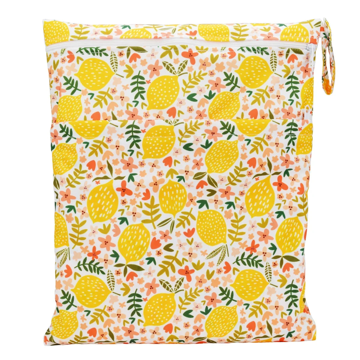 [Sigzagor] Waterproof Wet Dry Bag – Reusable Baby Diaper & Nappy Storage with Two Zippers (36cm x 29cm | 14.2in x 11.4in)