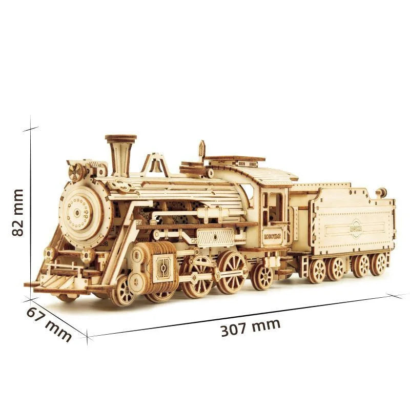 3D Wooden Airship Mechanical Model Kit - DIY Adult Puzzle, No-Glue Steampunk Home Decor & Gift