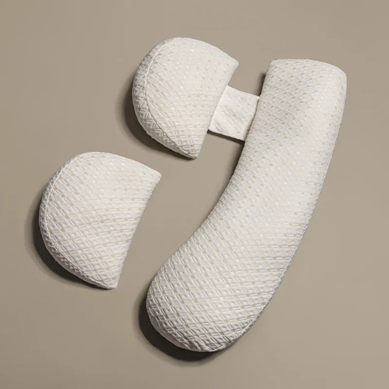 Pregnancy Pillow - Soft U-Shaped Lumbar Side Sleeper Cushion for Pregnant Women Maternity Tummy Support Pad