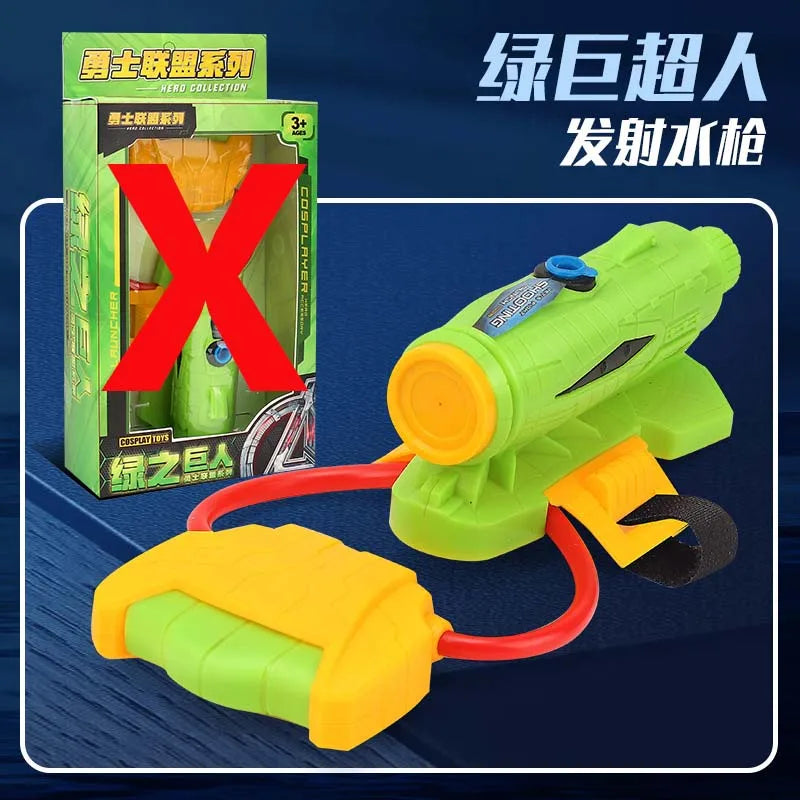 Superhero Figure Glove Water Launcher Set – Kids Outdoor Water Fight Toy