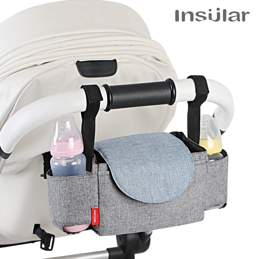 Insular Diaper Bag – Baby Bottle Insulated Storage Bag, Mummy Organizer for Baby Essentials, Stroller Accessories for Baby Care