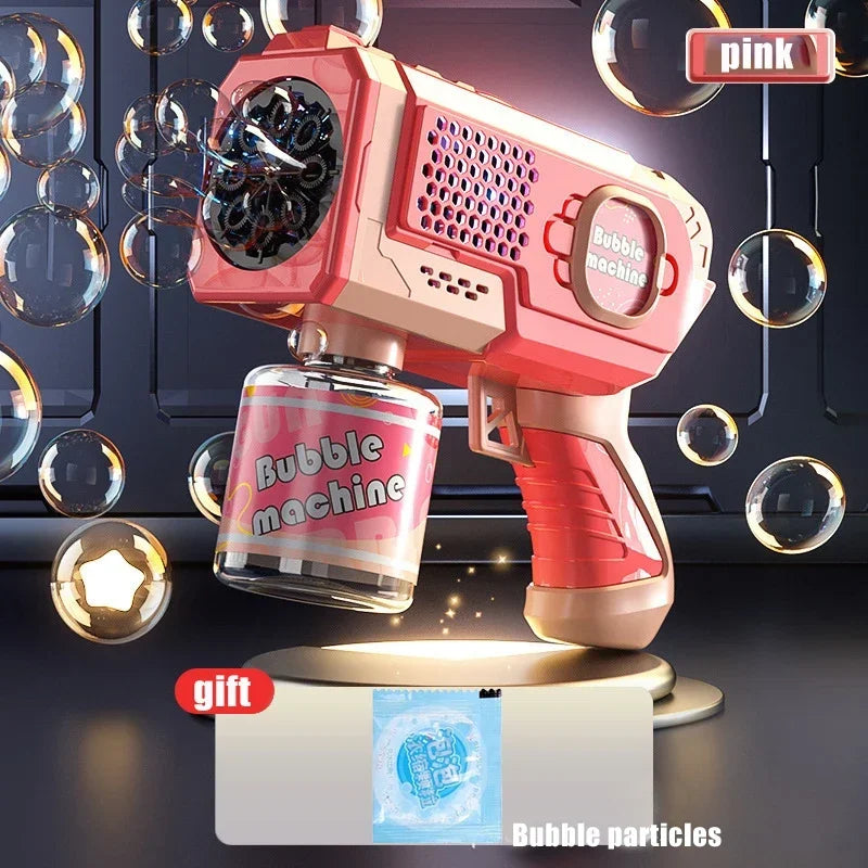 Space Automatic Bubble Gun Bubble Machine for Kids – Non-Toxic ABS Bubble Toy for Outdoor, Beach & Bath