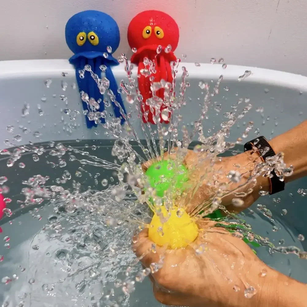 Baby Bath Sponge Octopus Toy – Water Absorbing Squeeze Stress Relief Toy