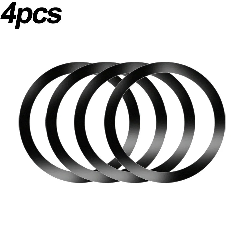 2024 Stainless Steel Universal Magnetic Metal Plate Ring For Magsafe Wireless Charger Iron Sheet Sticker Magnet Car Phone Holder