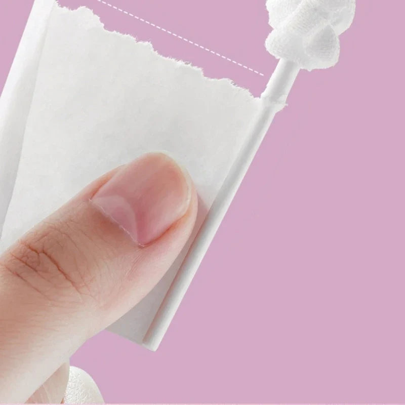 30 Pcs Portable Baby Tongue Cleaner - Disposable Soft Gauze Toothbrush for Infant Oral Care