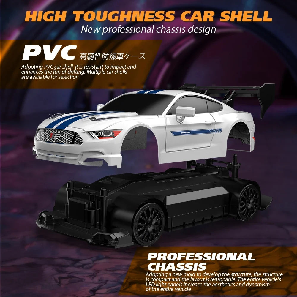 Oike 1:24 Remote Control Drift RC Car with 4WD and 2.4G Radio Control