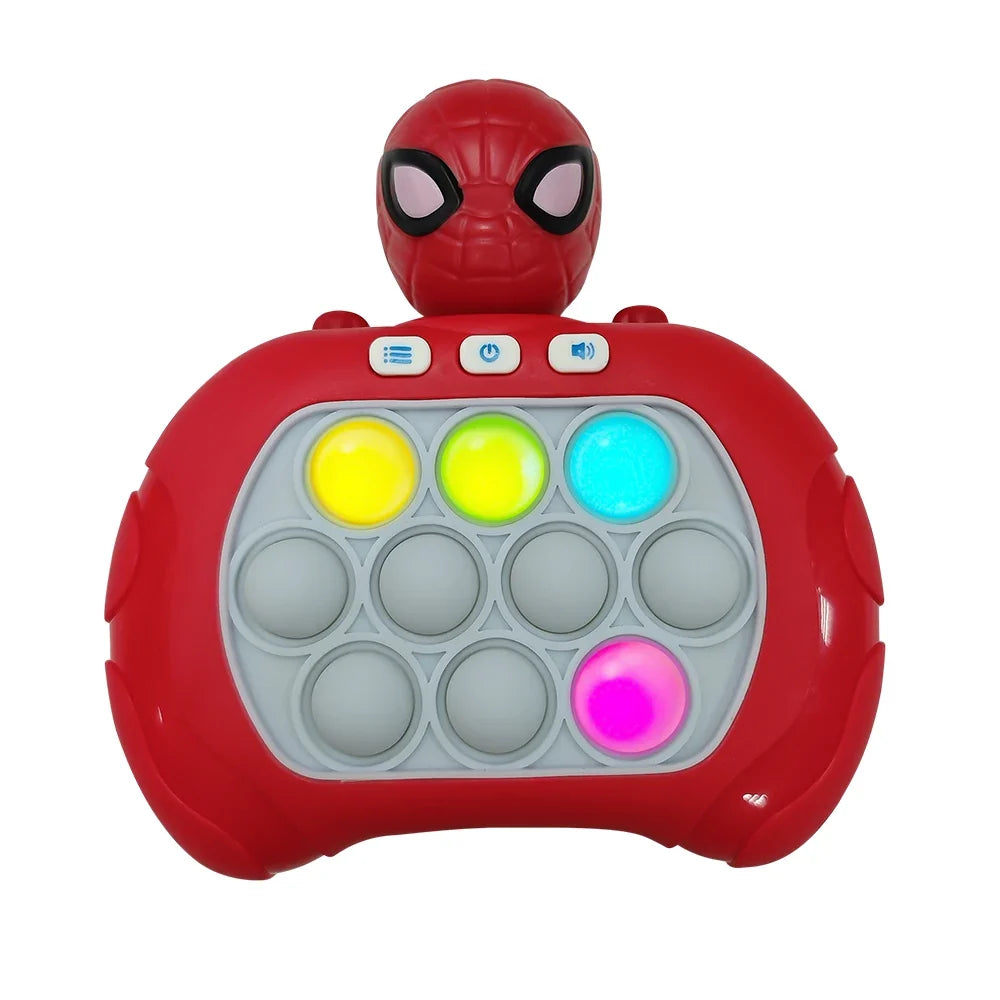 2026 New Superhero Quick Push Game – Pop Up Fidget Bubble Electronic Pop It Pro, Anti-Stress Toy for Adults and Kids, Fun Gift