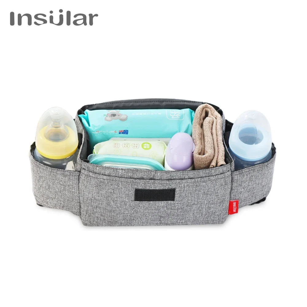 Insular Diaper Bag – Baby Bottle Insulated Storage Bag, Mummy Organizer for Baby Essentials, Stroller Accessories for Baby Care