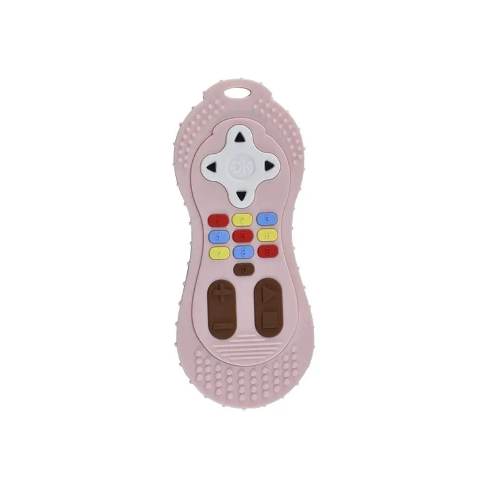 1Pc Baby Silicone Teether - Remote Control Shape, Rodent Gum Pain Relief, Sensory Educational Teething Toy for Kids