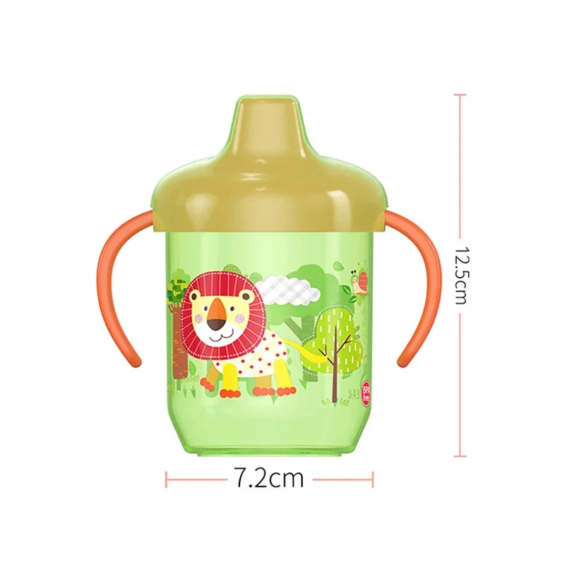Cute Duckbill Baby Learning Drinking Cup with Double Handles, Flip Lid, BPA-Free, Leakproof Infants Water Bottle (270ml/9oz)