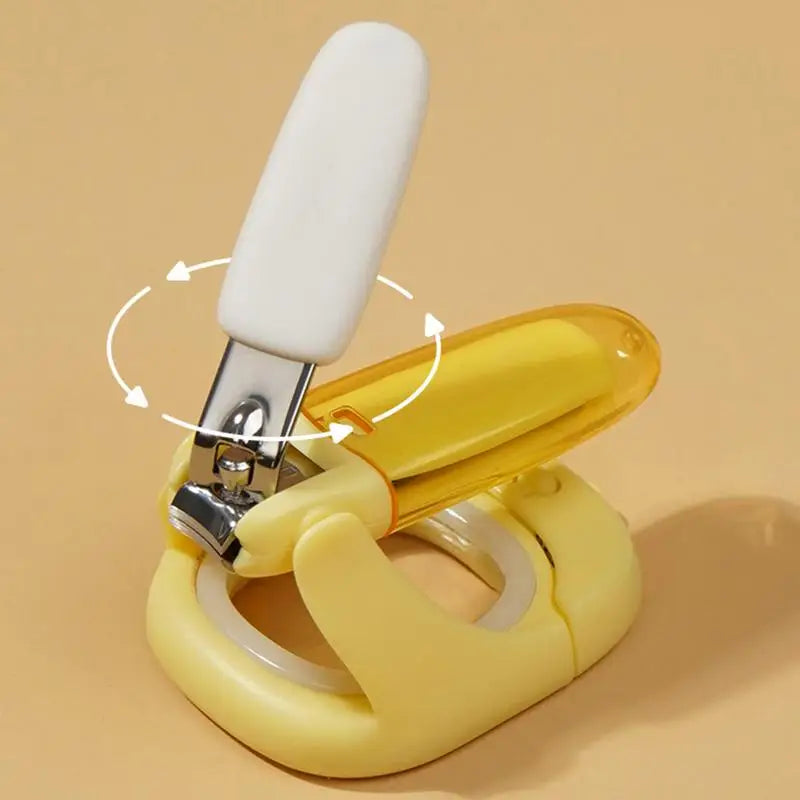 Baby Light Up Nail Clippers with Magnifier – Splashproof Nail Trim, Baby Fingernail Styling Tools, Portable Nail Scissors for Babies