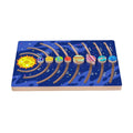 Montessori Wooden Solar System Puzzle 8 Planets Educational Toy for Kids Earth and Sun Learning Gift