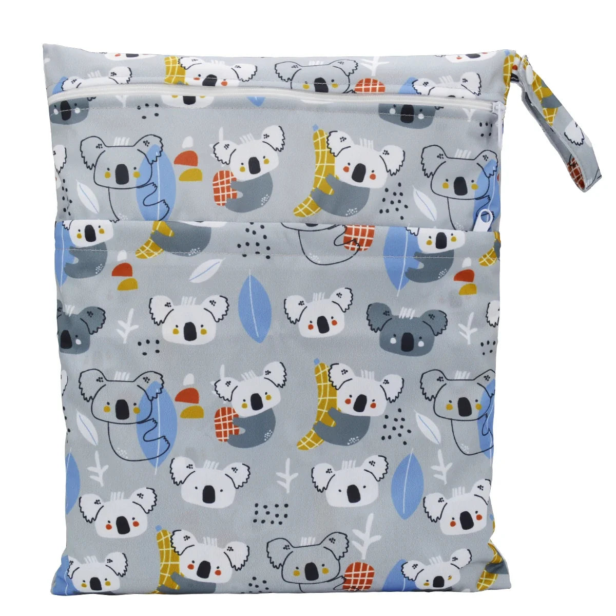 [Sigzagor] Waterproof Wet Dry Bag – Reusable Baby Diaper & Nappy Storage with Two Zippers (36cm x 29cm | 14.2in x 11.4in)