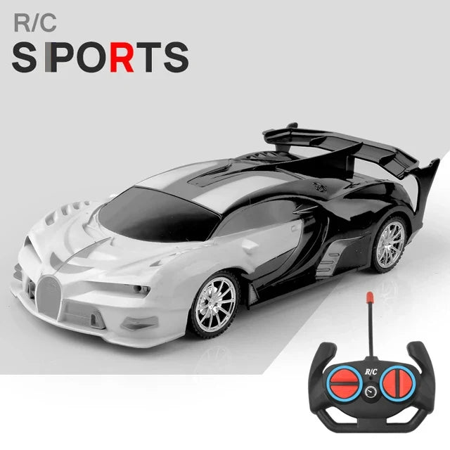 1/18 RC Car with LED Lights and 2.4G Remote Control High-Speed Drift