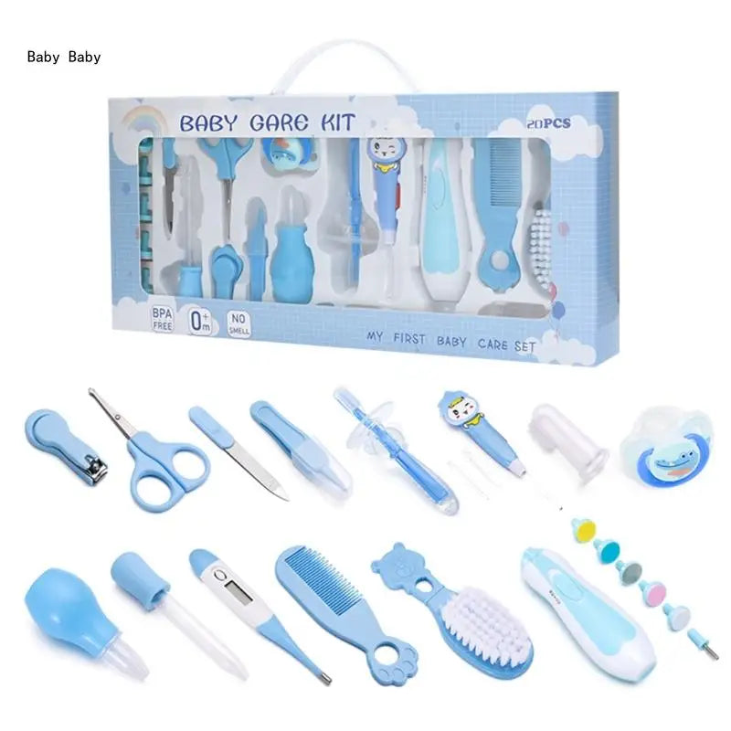 20-Piece Baby Care Set – Newborn Health Care Kit, Grooming Supplies & Hair Brush for New Parents