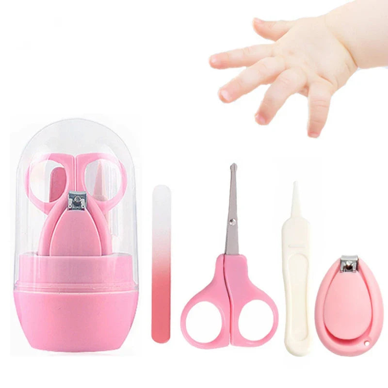 4PCS Baby Nail Care Set – Safe Nail Clipper, Trimmer Cutter, Tweezers, and Tools, Newborn Baby Care Gift