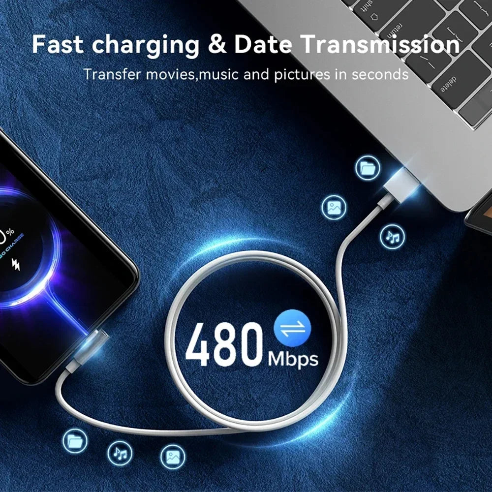 120W 6A USB Super Fast Charging Cable Type C for Xiaomi Mi 12 11 Redmi Note 10 13 POCO X5 X4 Pro USB C Charger Adapter Cord