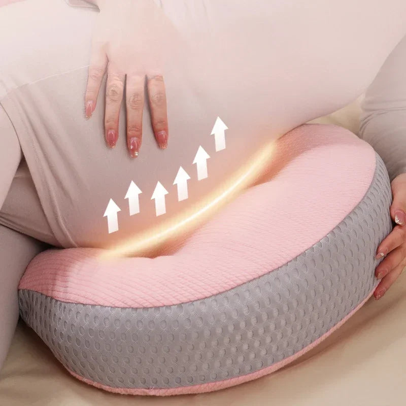 Pregnant Women Lumbar Pillow - Four Seasons Universal Waist Support & Protection U-Shaped Side Sleeping Pregnancy Cushion