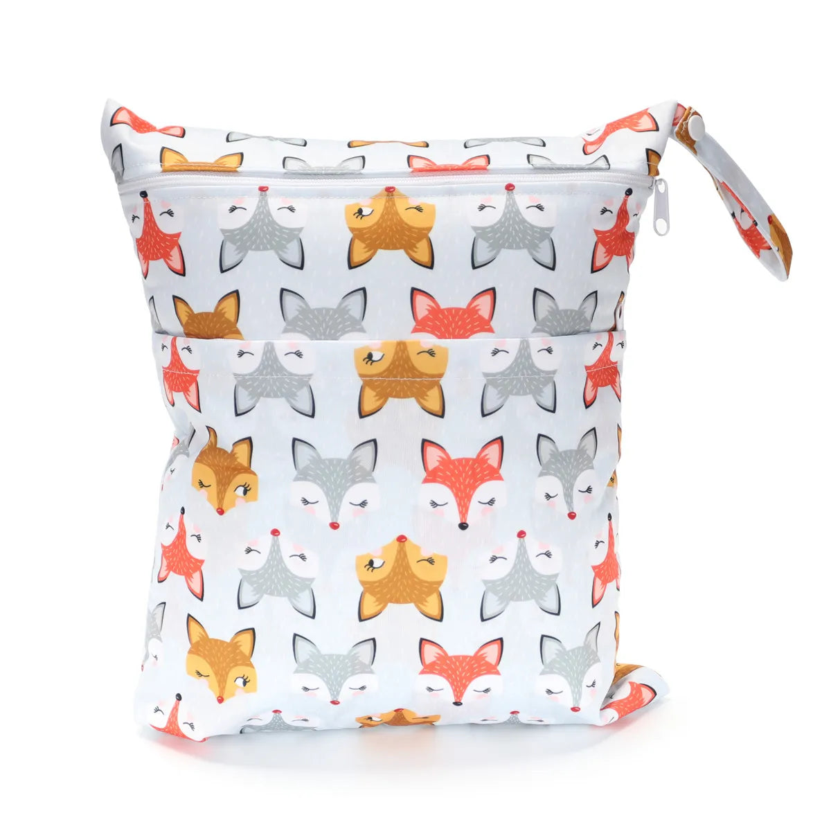 [Sigzagor] Waterproof Wet Dry Bag – Reusable Baby Diaper & Nappy Storage with Two Zippers (36cm x 29cm | 14.2in x 11.4in)