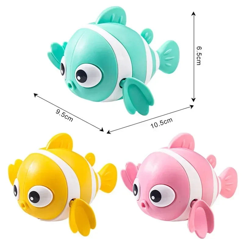 Cute Clown Fish Bath Toy – Floating Wind-Up Swimming Toy for Toddlers