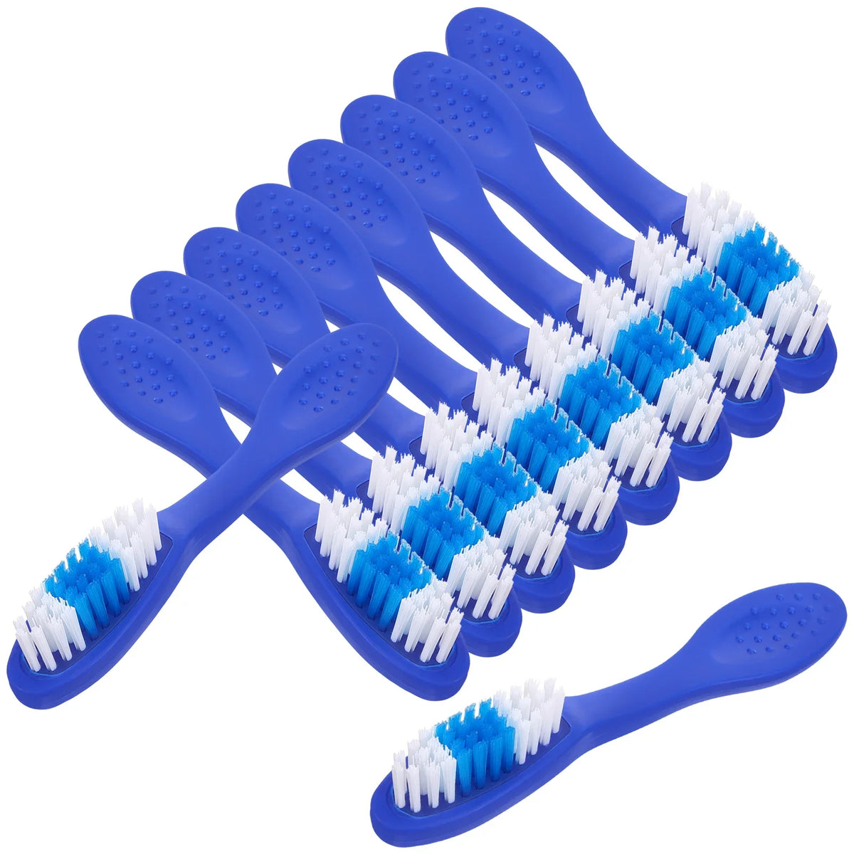 10 Pcs Mini Camping Toothbrush, Baby Travel Size, Short Plastic Bristles, Wear-Resistant