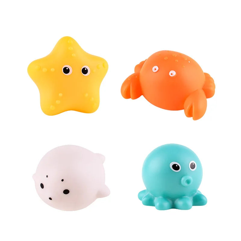 Baby LED Light Up Bath Toy – Soft Rubber Floating Duck for Kids