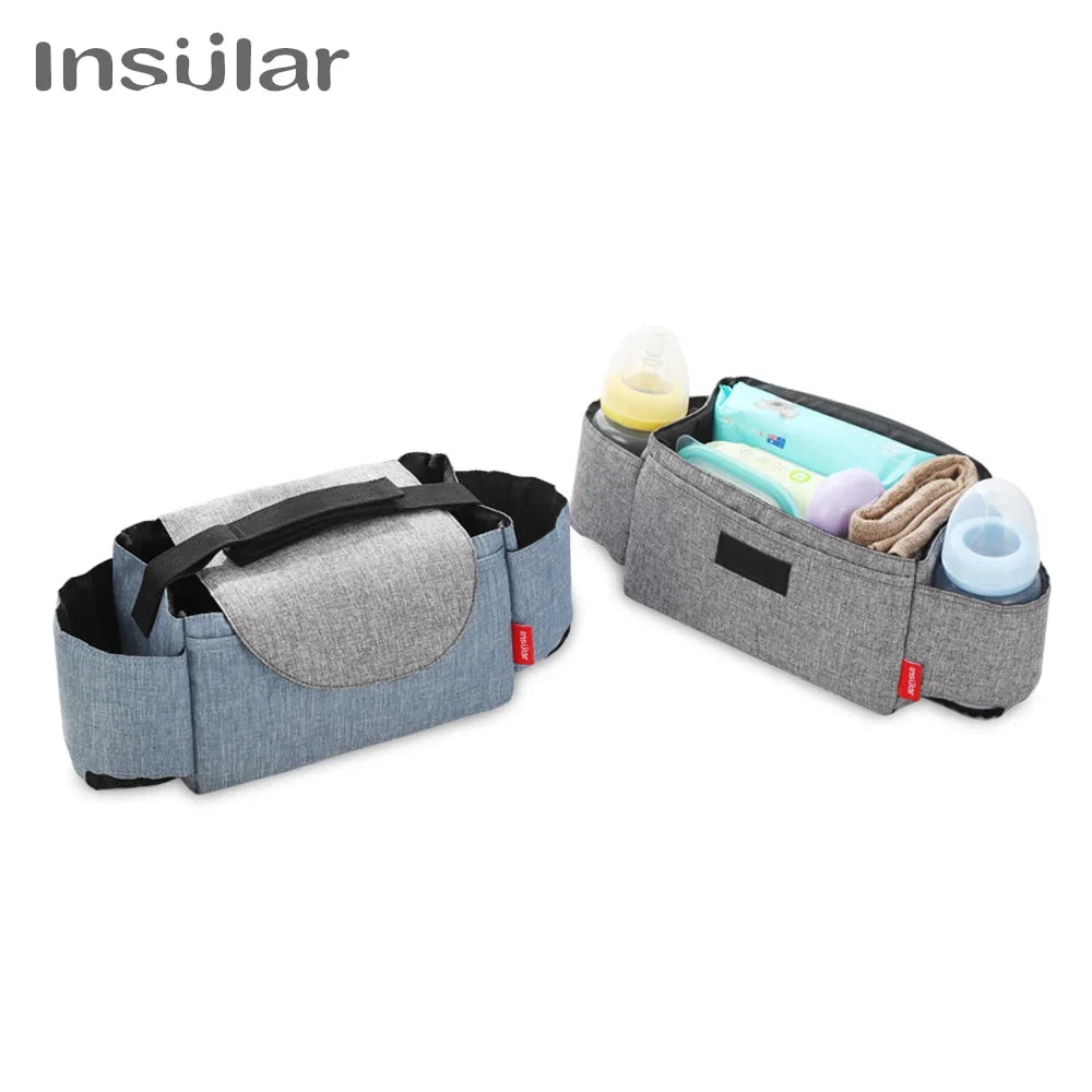 Insular Diaper Bag – Baby Bottle Insulated Storage Bag, Mummy Organizer for Baby Essentials, Stroller Accessories for Baby Care