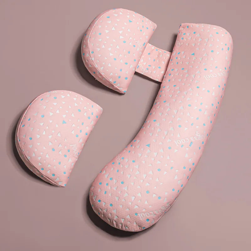 Pregnancy Pillow - Soft U-Shaped Lumbar Side Sleeper Cushion for Pregnant Women Maternity Tummy Support Pad