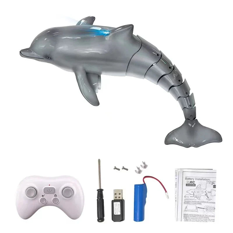 RC Shark Submarine Toy – Waterproof Remote Control Whale for Bathtub and Pool