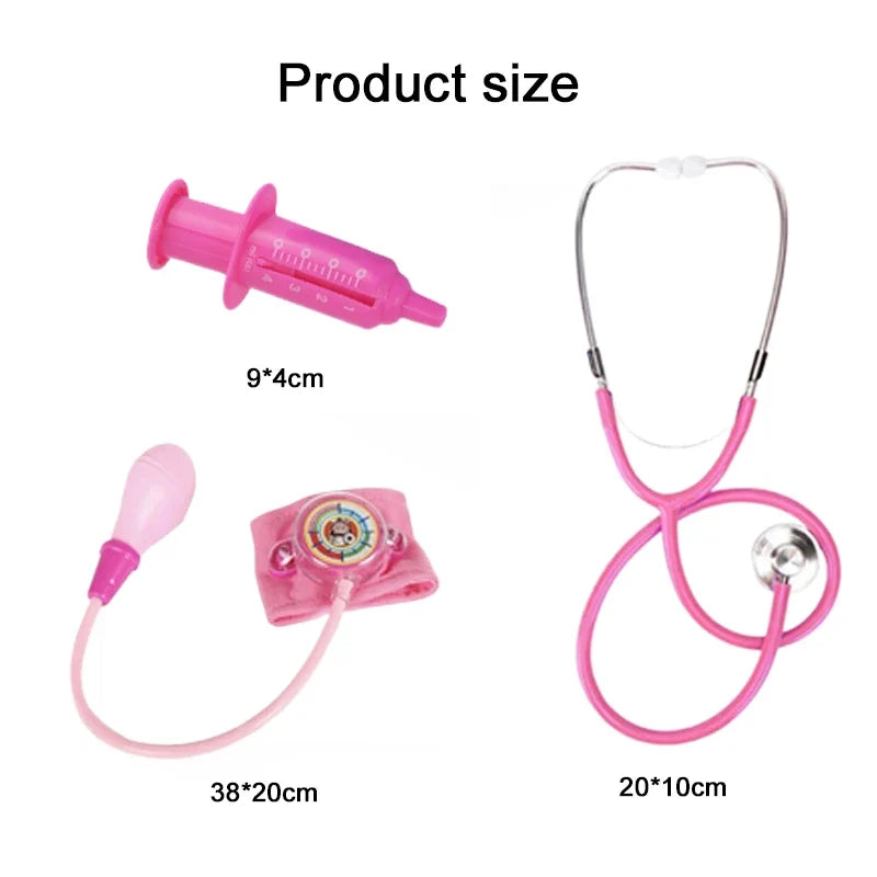 Kids Nurse Costume Pink – Children’s Nurse Role Play Uniform for Boys & Girls, Halloween Dress-Up