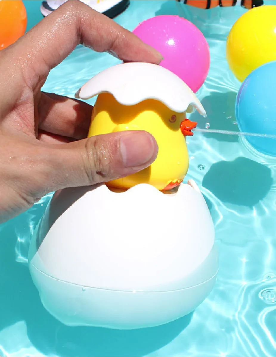 Baby Bath Duck Penguin Egg Water Sprinkler Toy for Kids