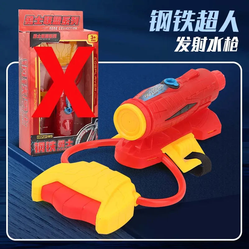 Superhero Figure Glove Water Launcher Set – Kids Outdoor Water Fight Toy