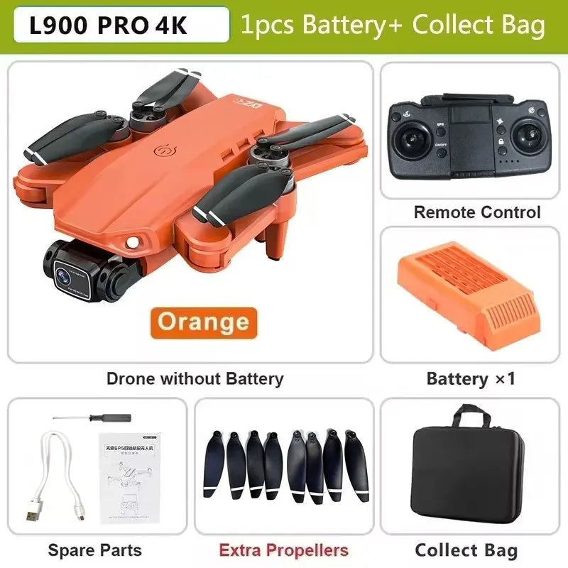 L900 Pro SE Max GPS Drone – 4K Dual HD Camera 5G WiFi FPV Quadcopter with Obstacle Avoidance