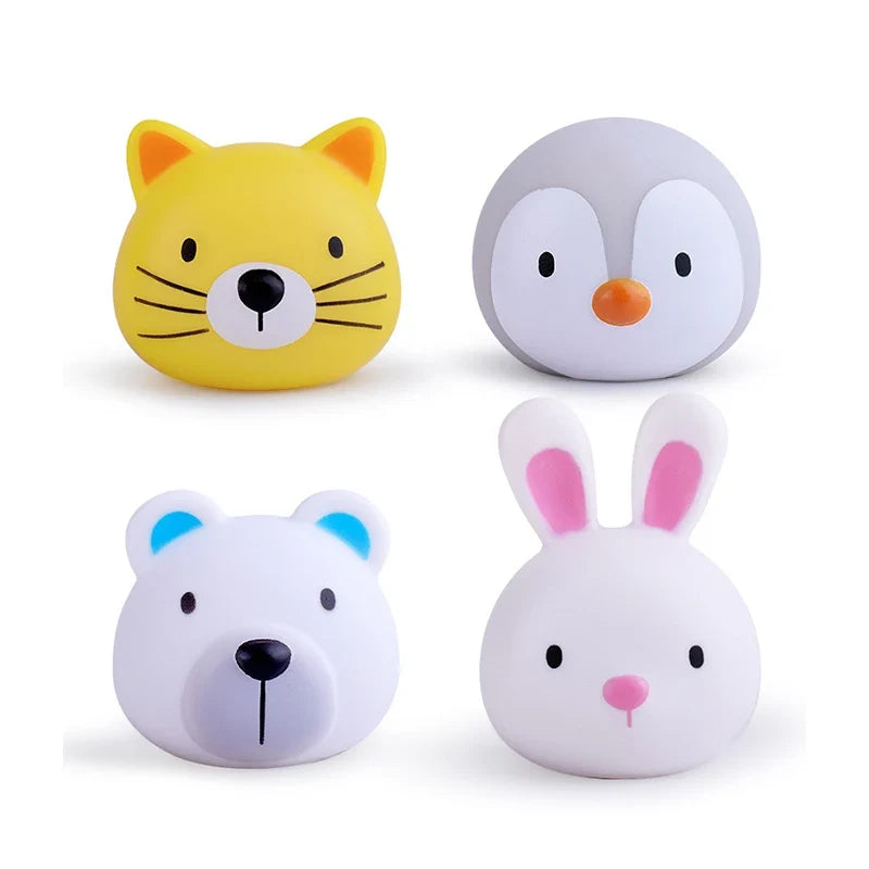 Baby LED Light Up Bath Toy – Soft Rubber Floating Duck for Kids