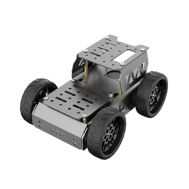 4WD Mecanum Wheel Robot Car Chassis Kit, TT Motor Aluminum Alloy Frame, Smart RC Car Kit for ROS, Programmable DIY Robot Kit