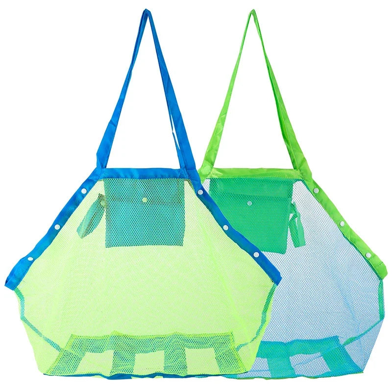 Portable Mesh Storage Bag for Kids Bath Toys and Beach Essentials Large Swimming Bag
