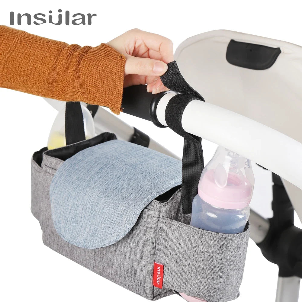 Insular Diaper Bag – Baby Bottle Insulated Storage Bag, Mummy Organizer for Baby Essentials, Stroller Accessories for Baby Care