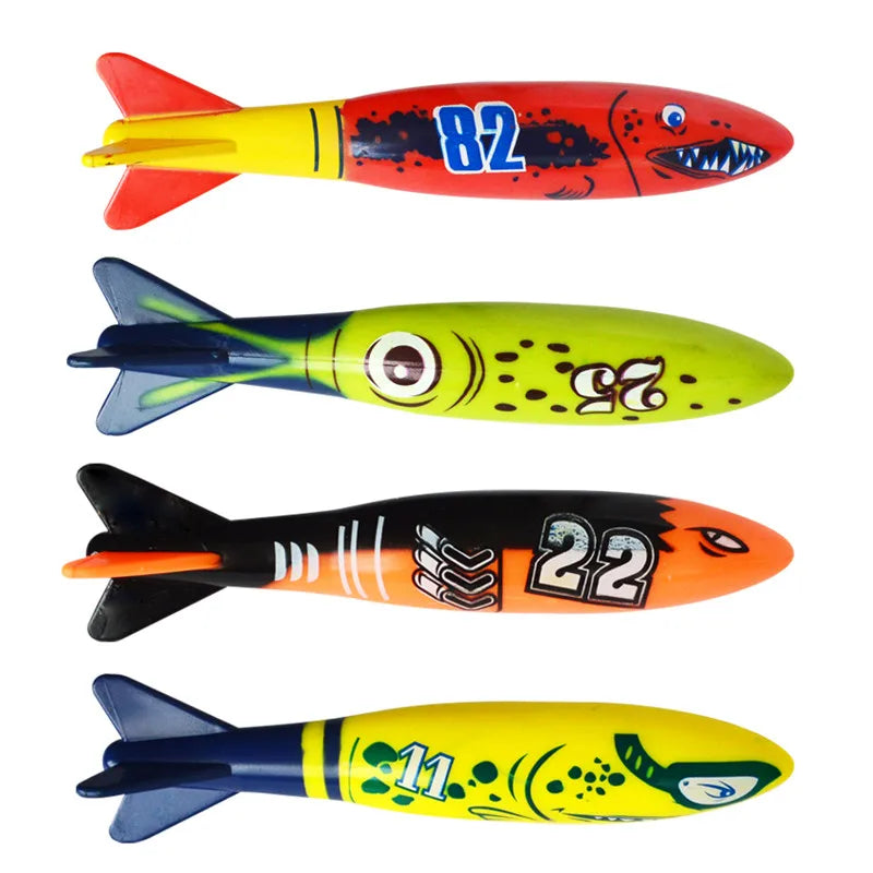 Kids Summer Shark Rocket Throwing Pool Toy for Water Fun and Educational Bath Play