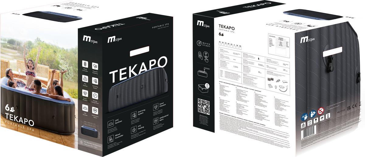 MSPA Tekapo Inflatable Hot Tub & Spa — Seats up to 6