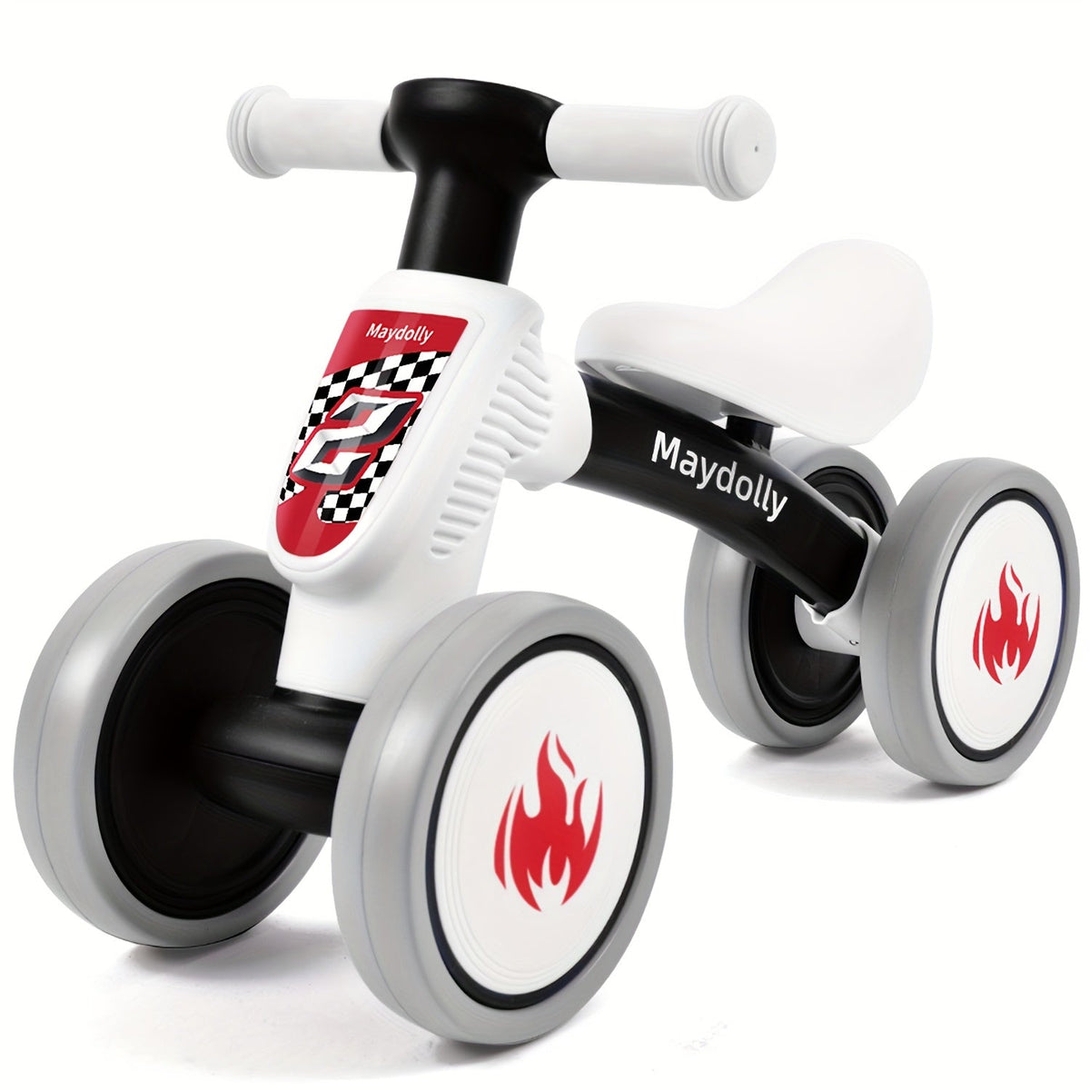 Maydolly 4-Wheel No-Pedal Balance Bike for Toddlers, 10–24 Months — First Birthday Gift